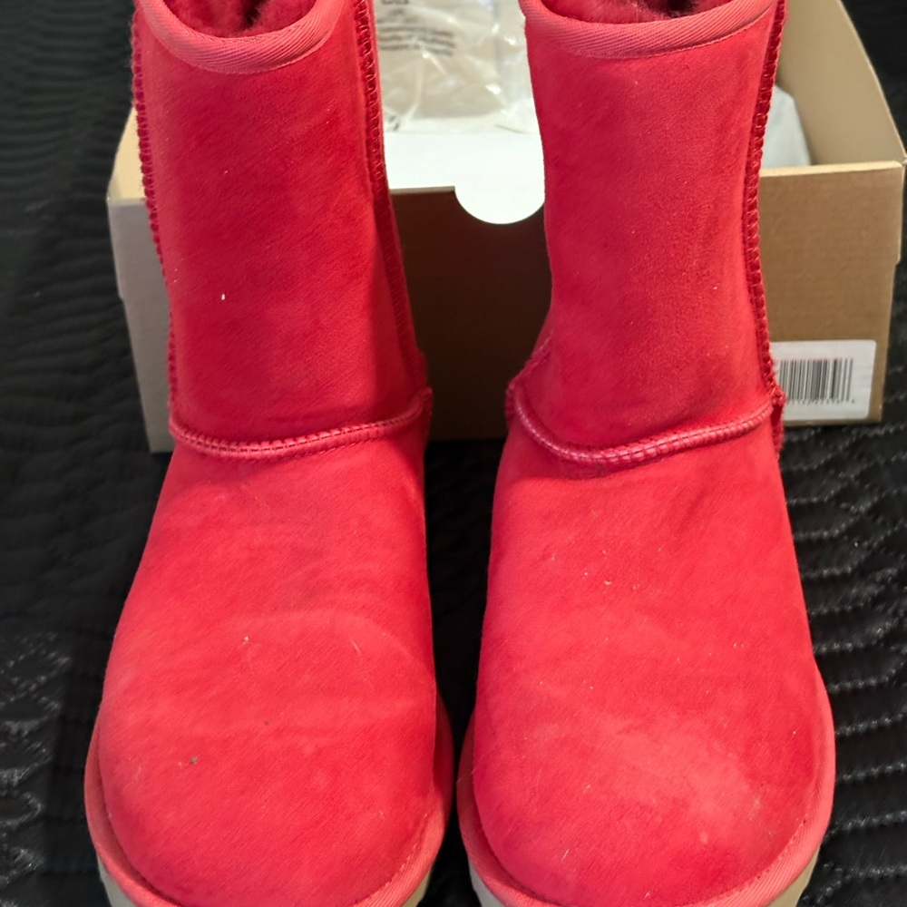 UGG Women Red Boots (sz 8)